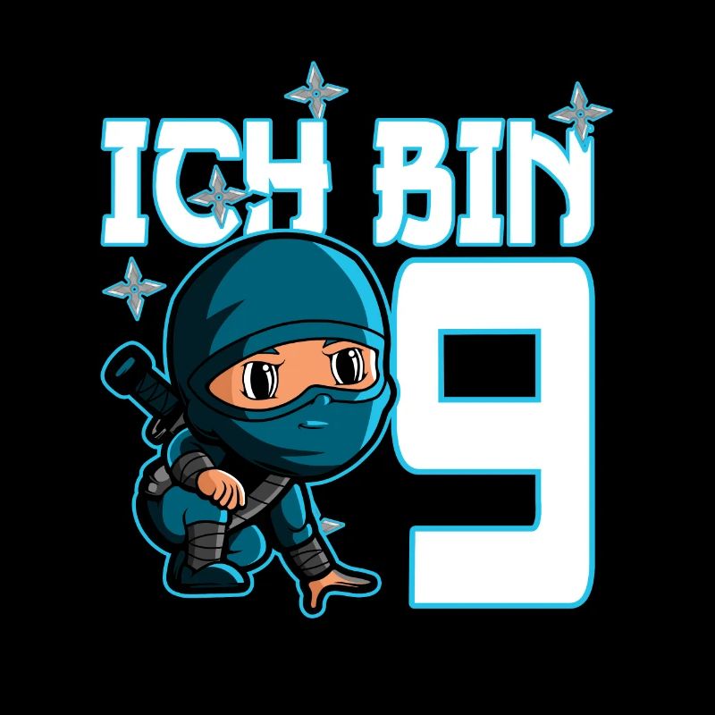 Kostüm Ninja 9. Geburtstag Junge
