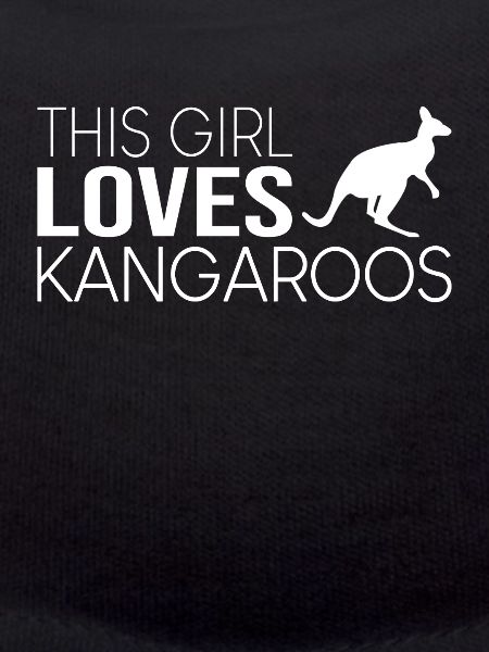 Girl Kangaroo Saying