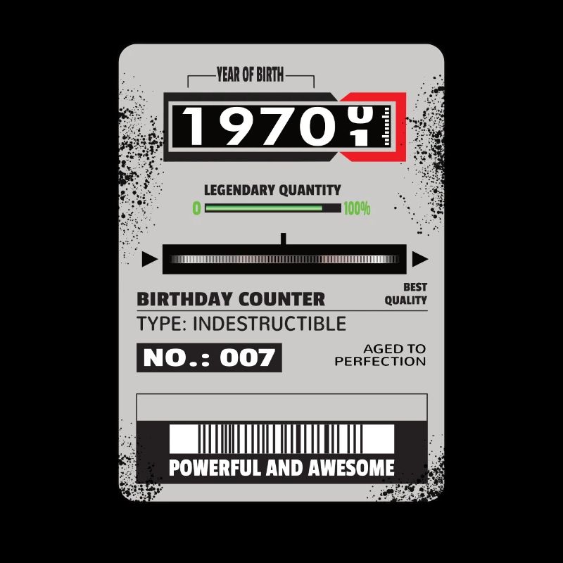 Compteur triphasé anniversaire 1970 Cadeau