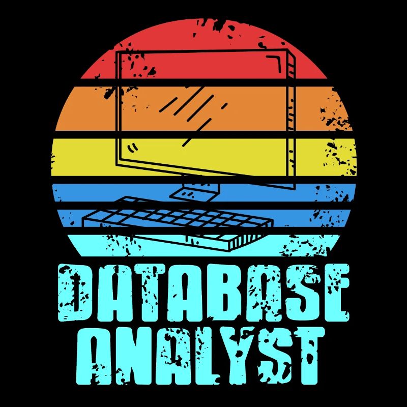 Retro Vintage DATABASE Analyst Designs T-Shirt