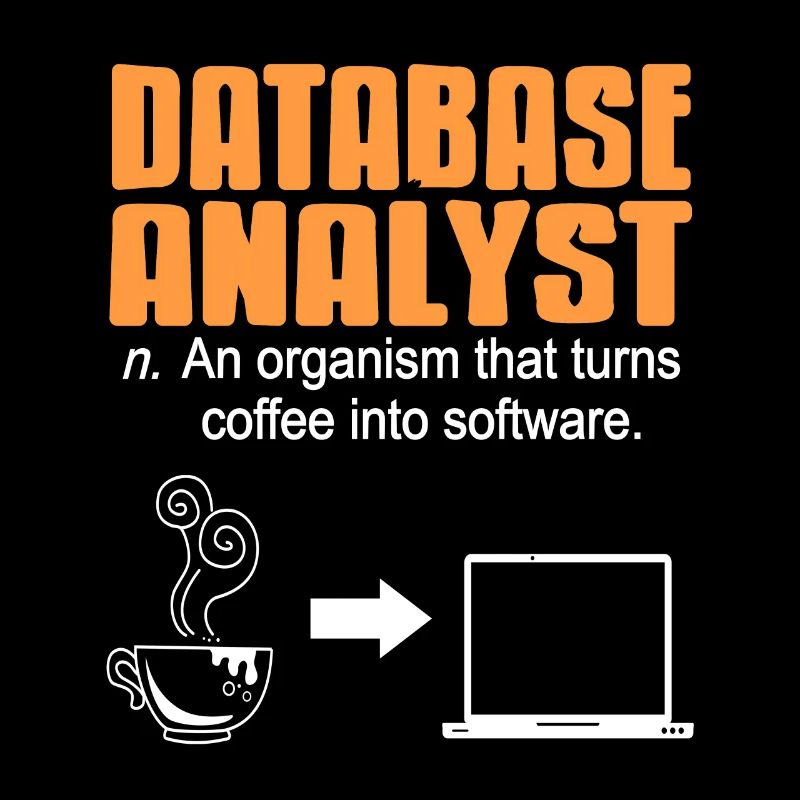 DATABASE Analyst Funny Definition Retro T-Shirt