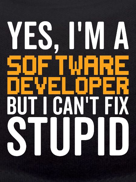Dumm - Softwareentwickler