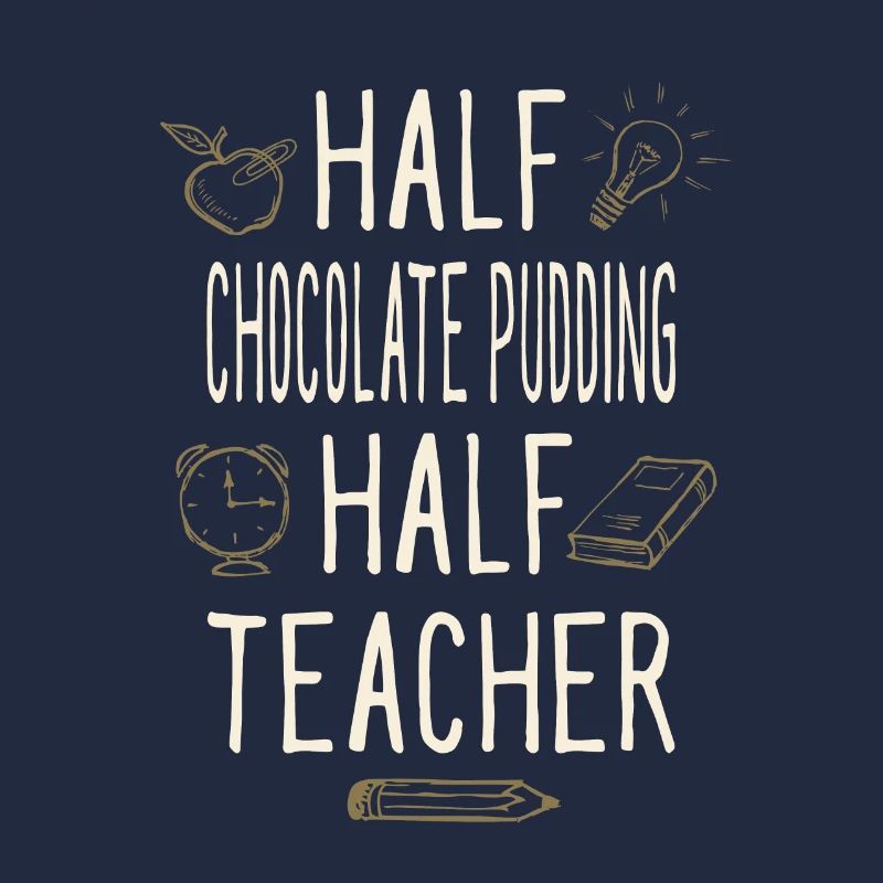 Moitié pudding au chocolat moitié professeur drôle