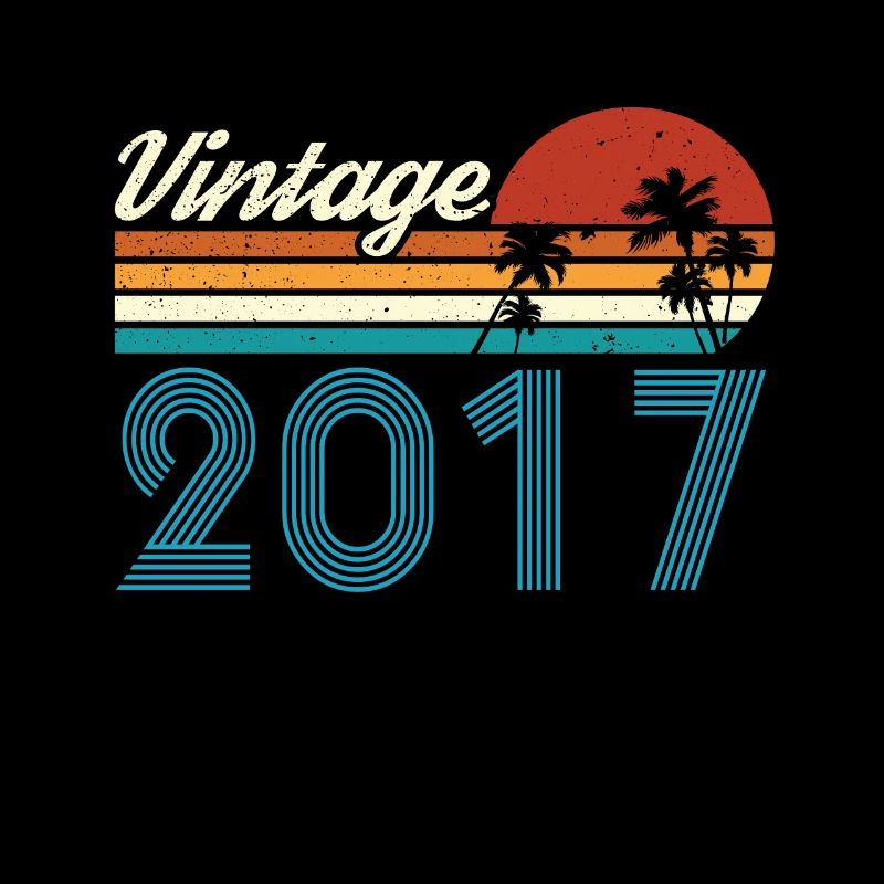 Vintage 2017 Vintage Geburtstag Retro Vintage