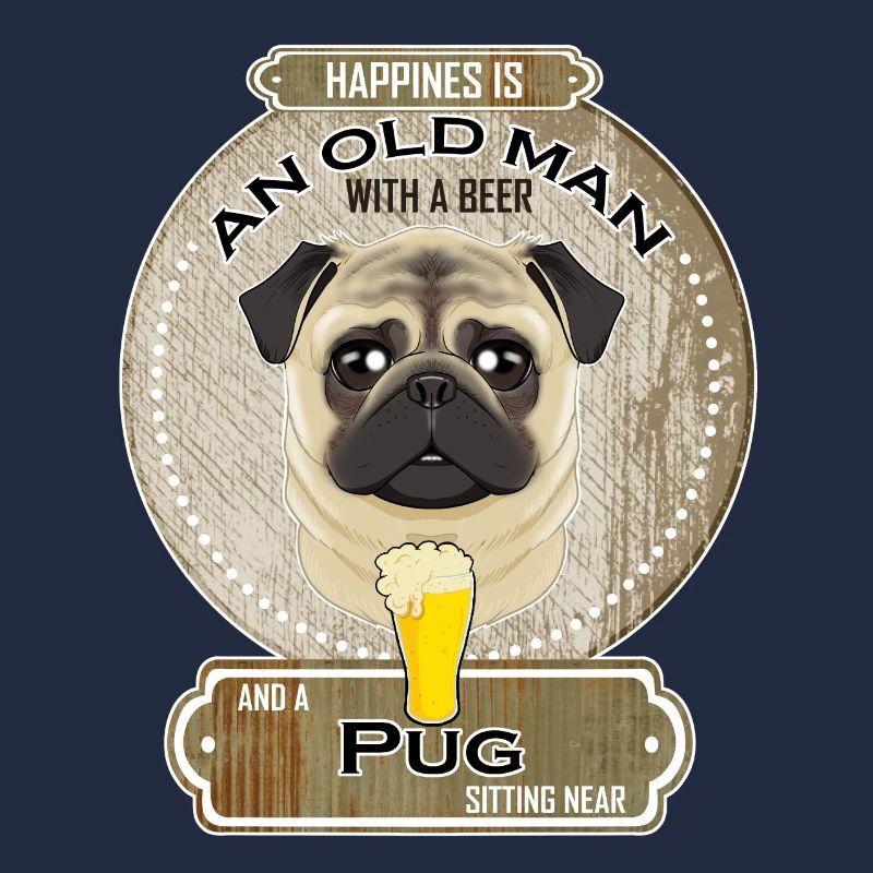 Pug Dad Beer Lover