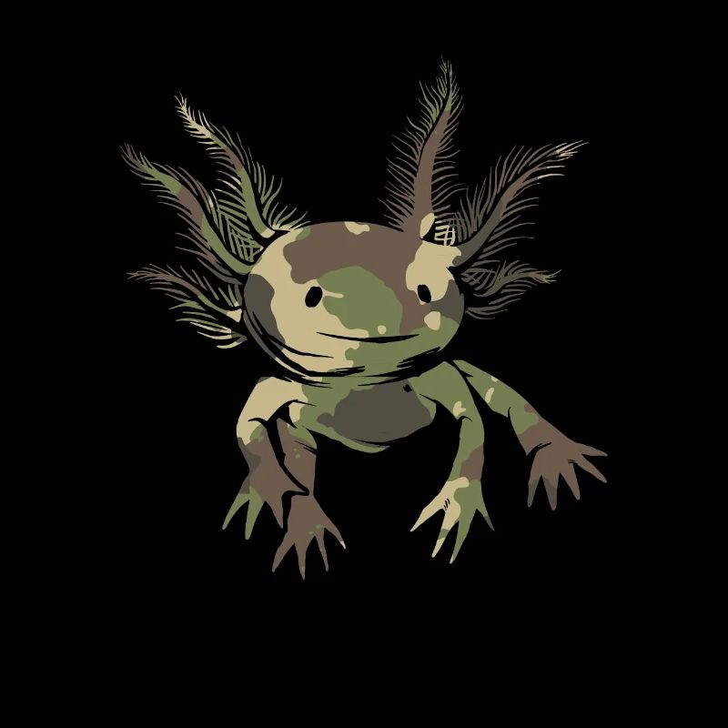 Axolotl Camouflage Flag Axolotl