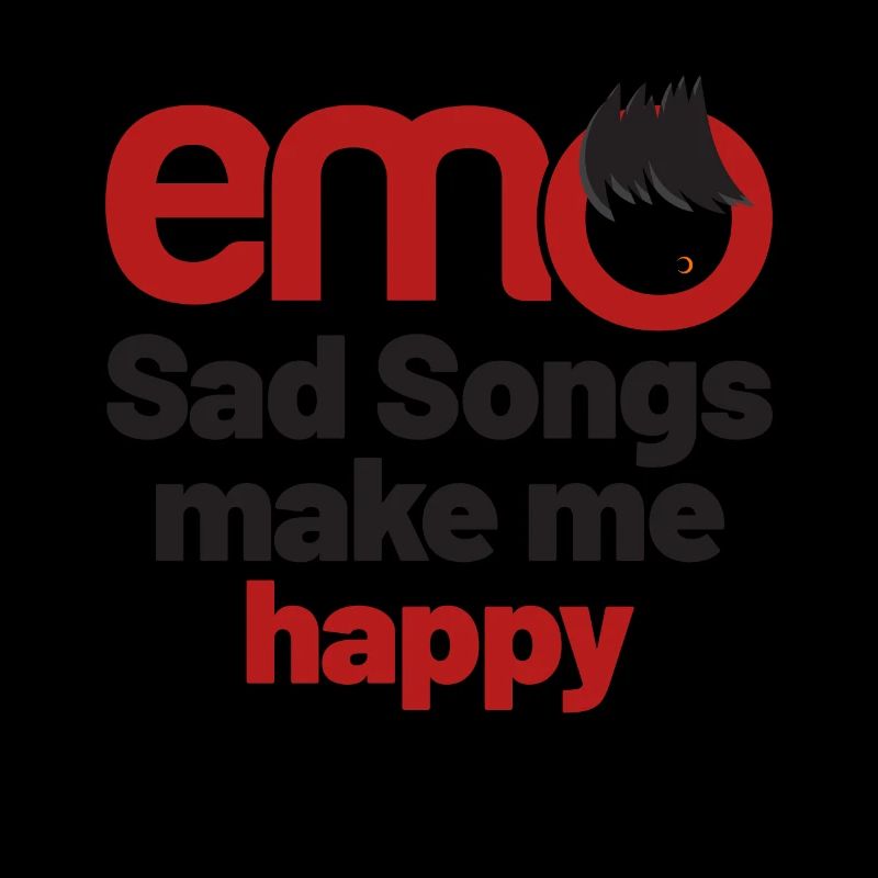 emo - Traurige Lieder machen mich glücklich | Emo Kleidung | Emoc