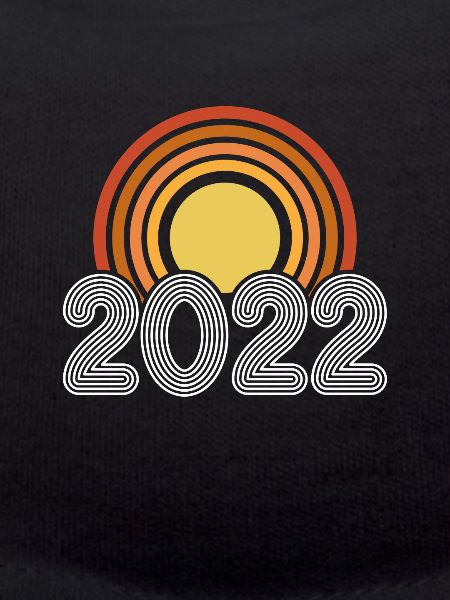 Year 2022 Retro Sun