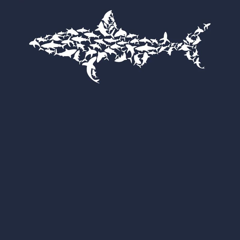Grand poisson de requin blanc Silhouette Requin blanc