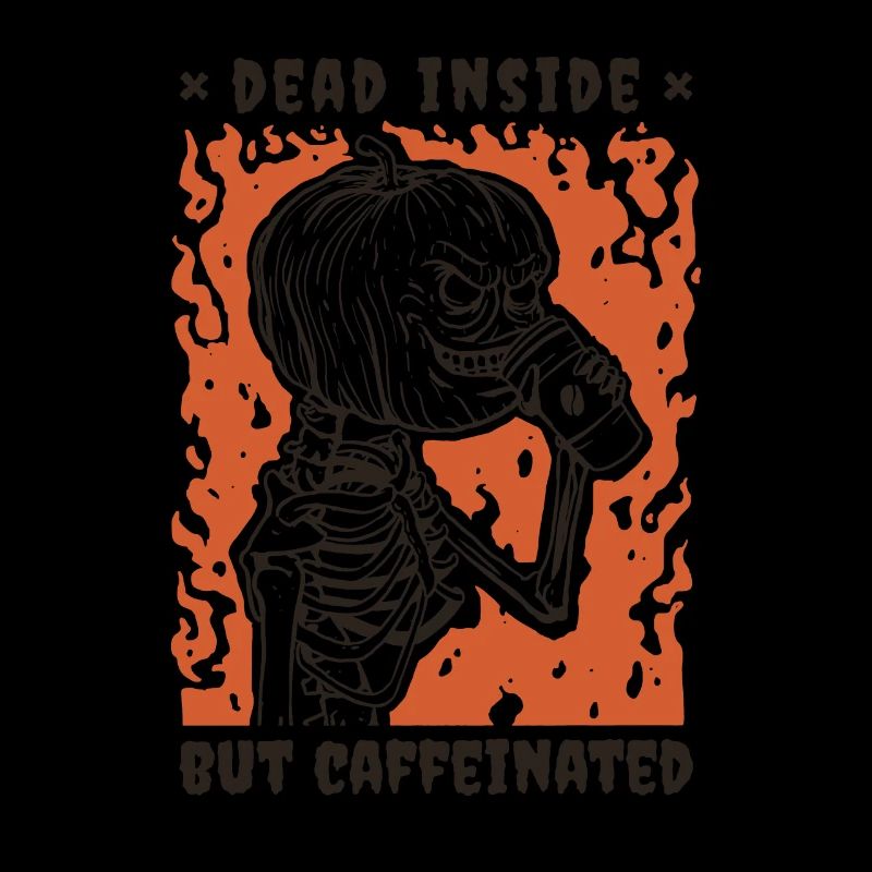 Dead Inside But Caffeinated Halloween Coffee