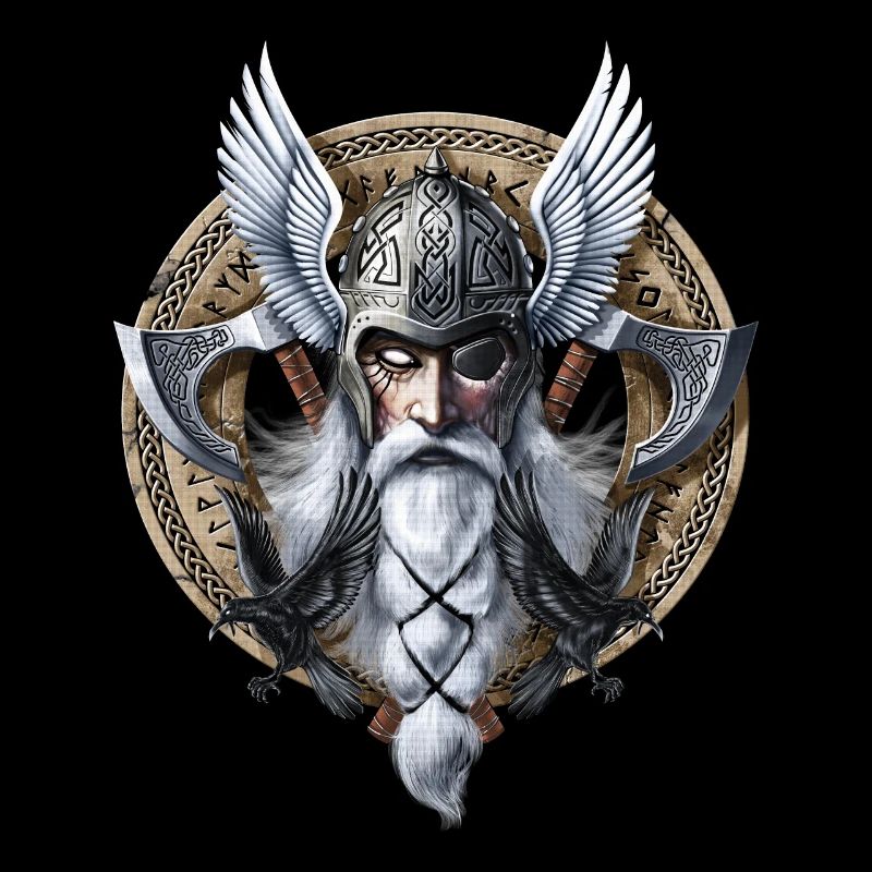 Wikingerkrieger-Gott Odin