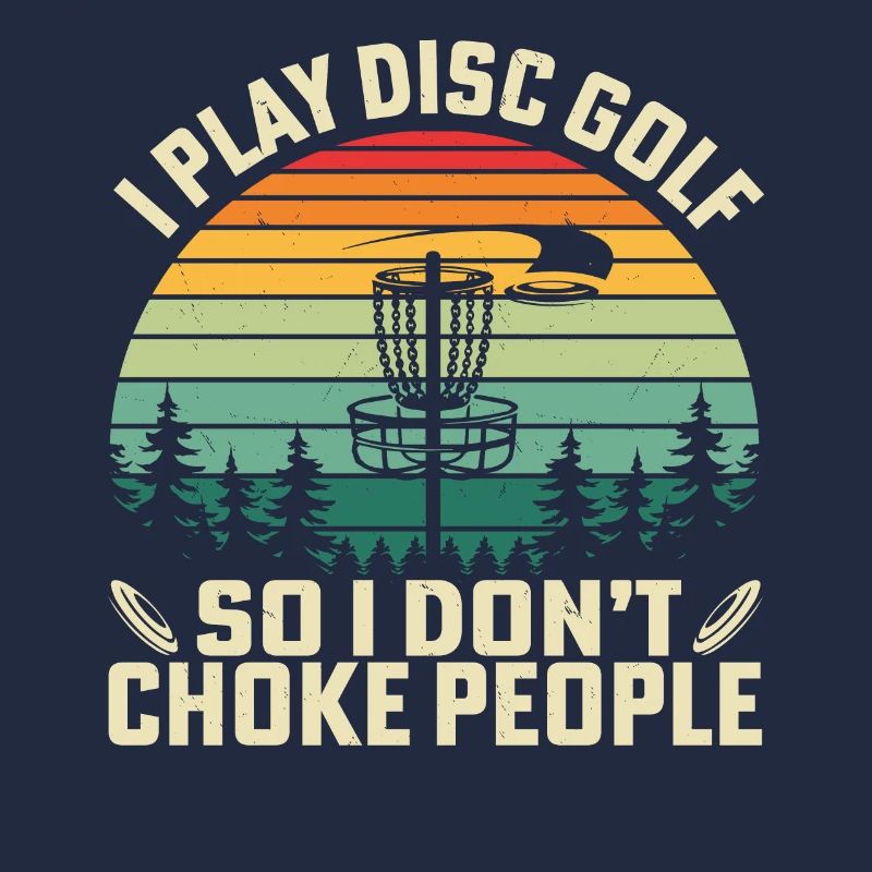 Je joue au disc golf pour ne pas étouffer les gens