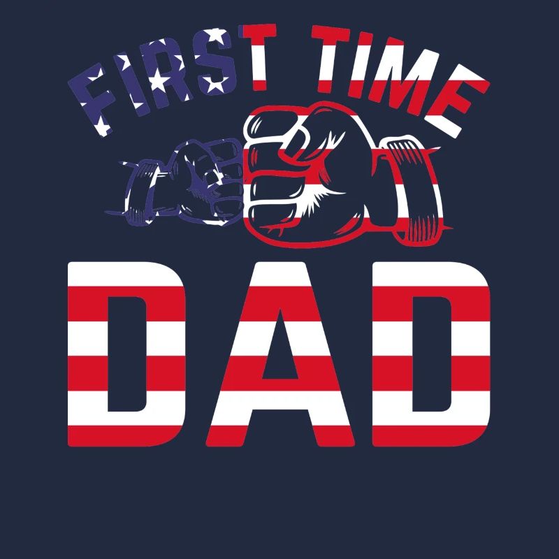 First Time Dad American Flag Daddy To Be Daddy Pat