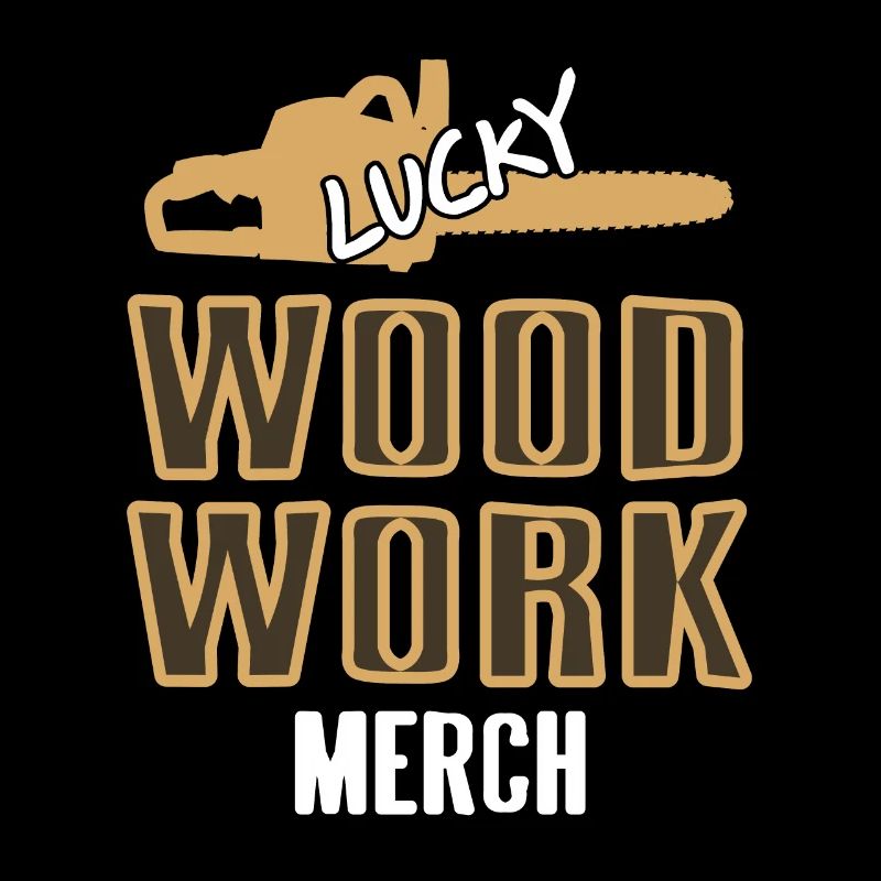 Lucky Wood Work Merch Cool Retro Travailleur du bois