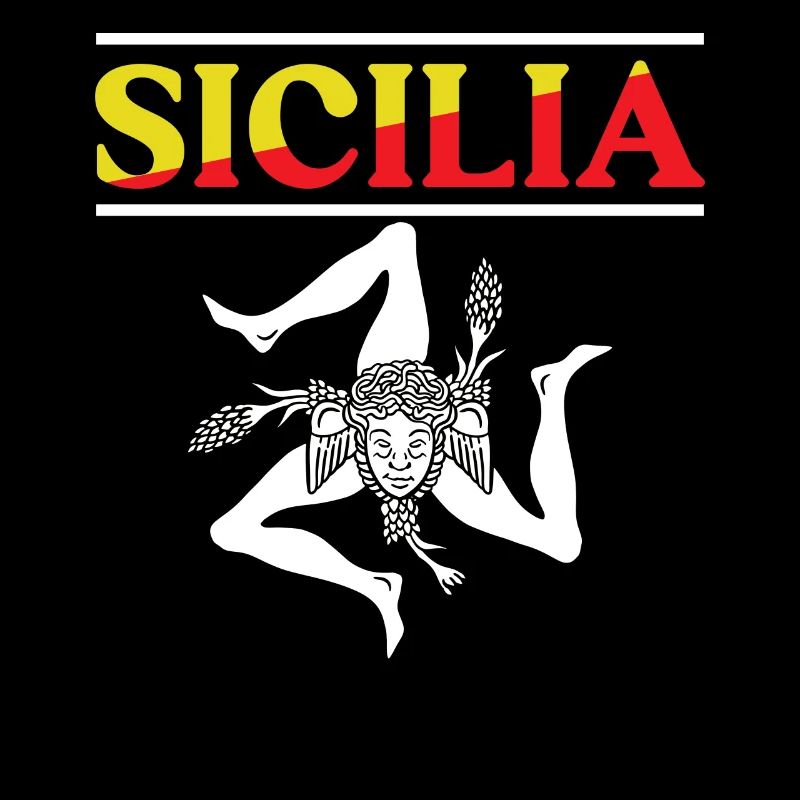 Sicily flag Sicily Palermo Italy