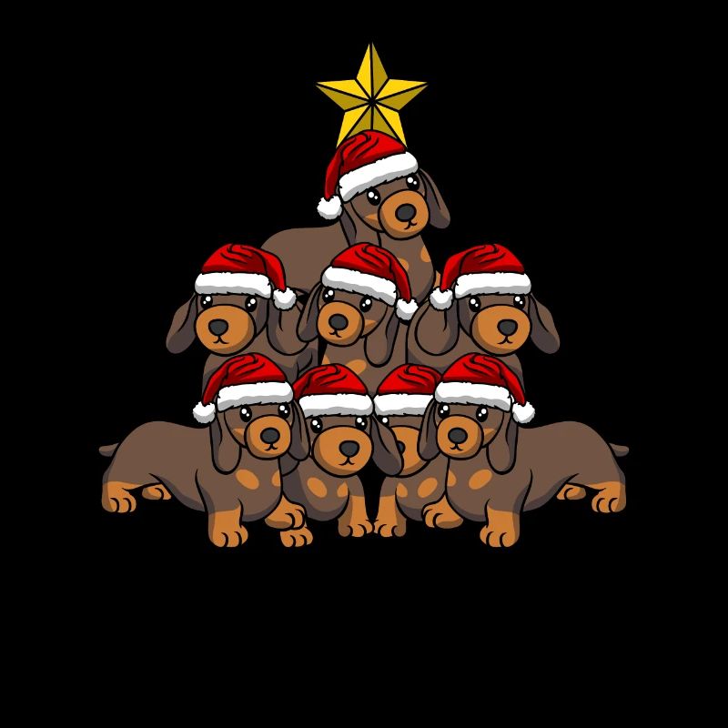 Arbre de Noël teckel