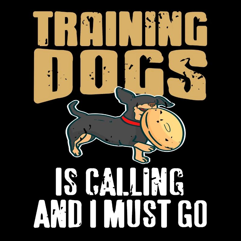 Training Dogs Is Calling & I Must Go Retro Funny