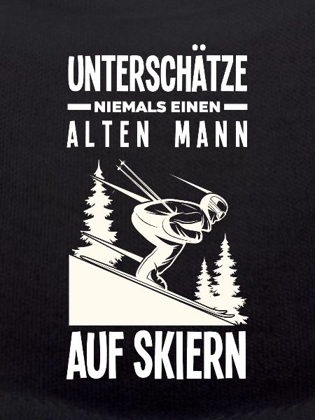 Ski Alter Mann Opa Geschenk