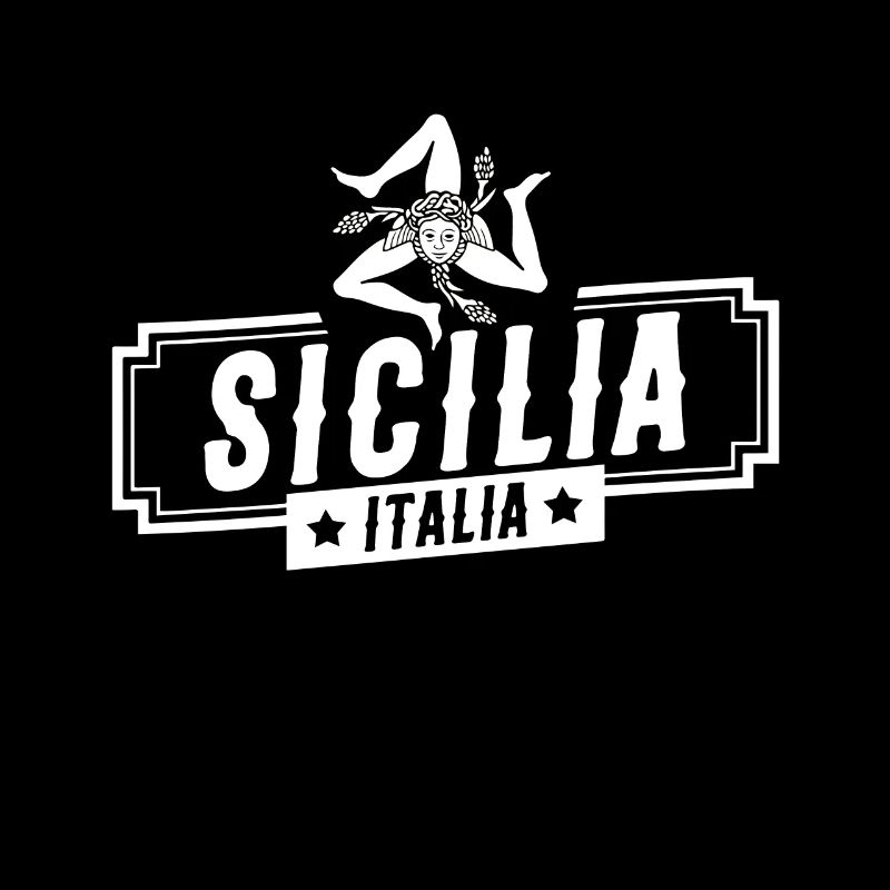 Drapeau de la Sicile Sicile Palerme Italie