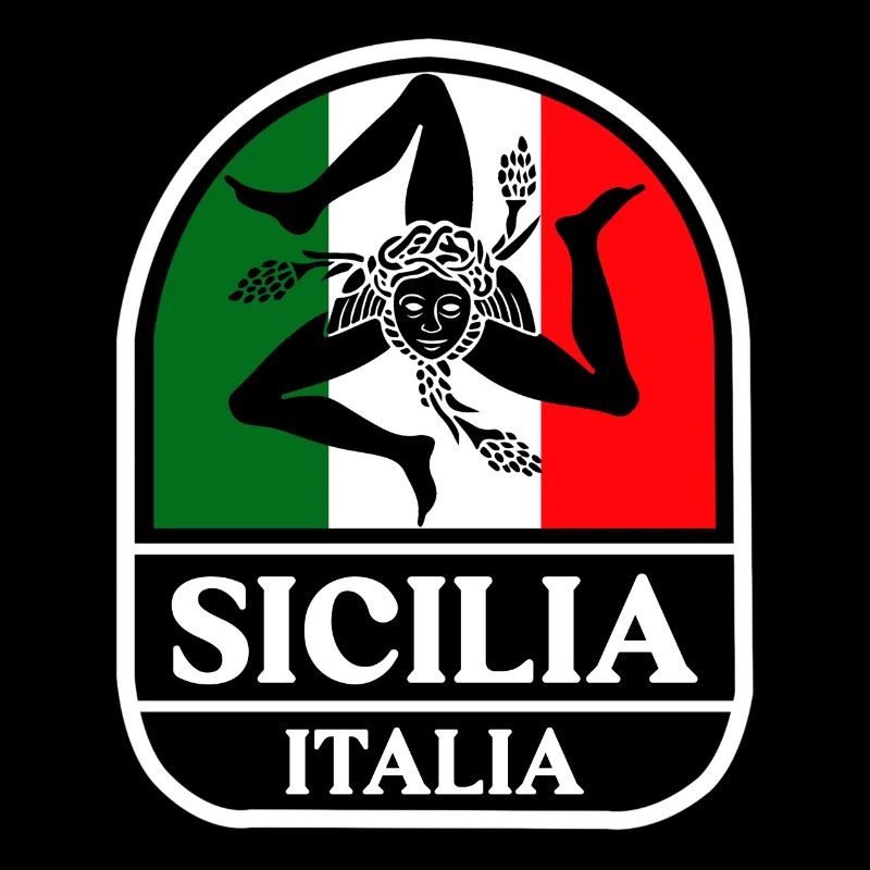 Drapeau de la Sicile Sicile Palerme Italie