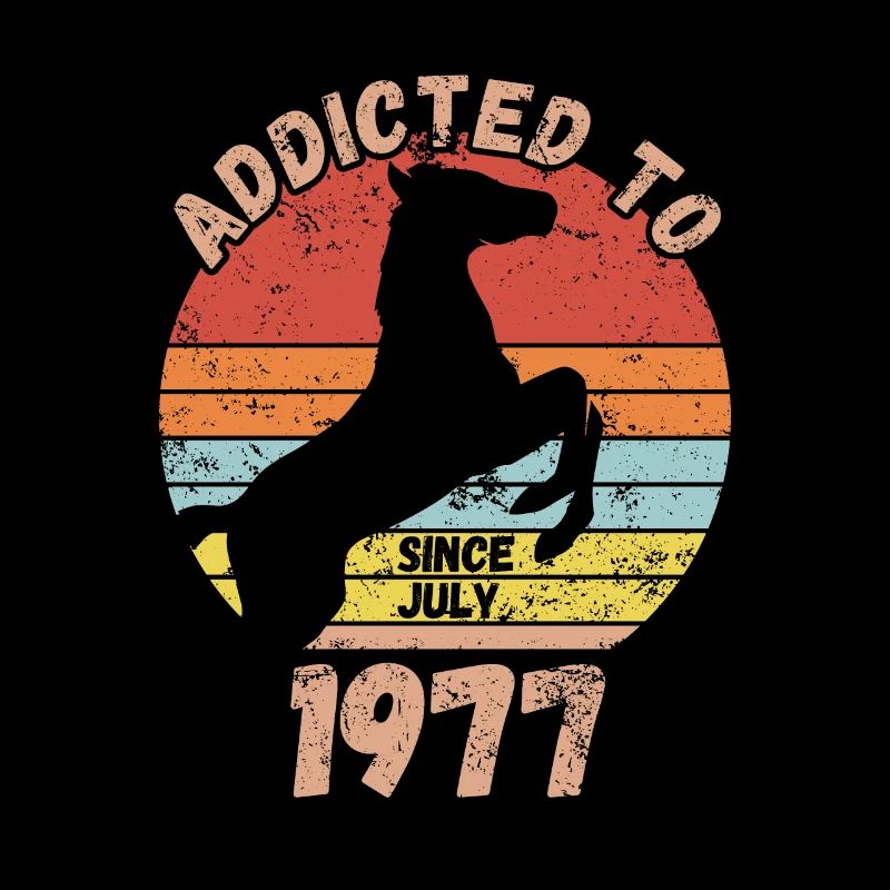 Geburtstag Pferde Reiten Juli 1977