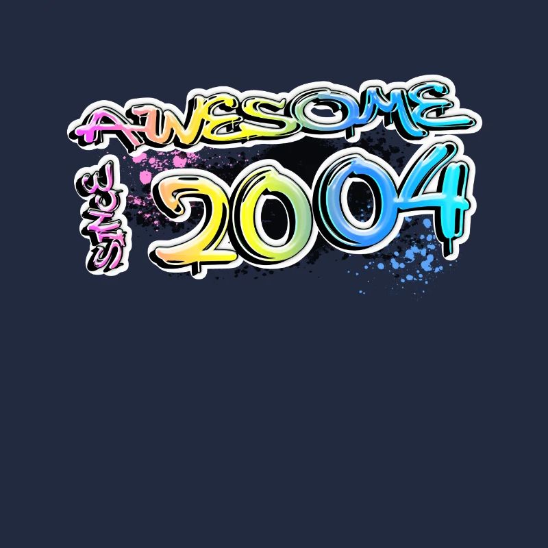 Awesome since 2004 Graffiti Motiv