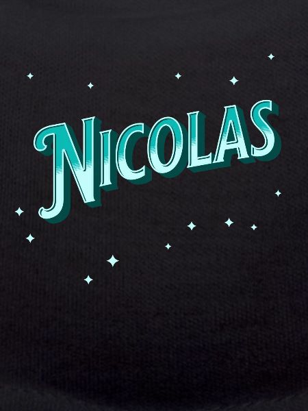 Nicolas' name personalized