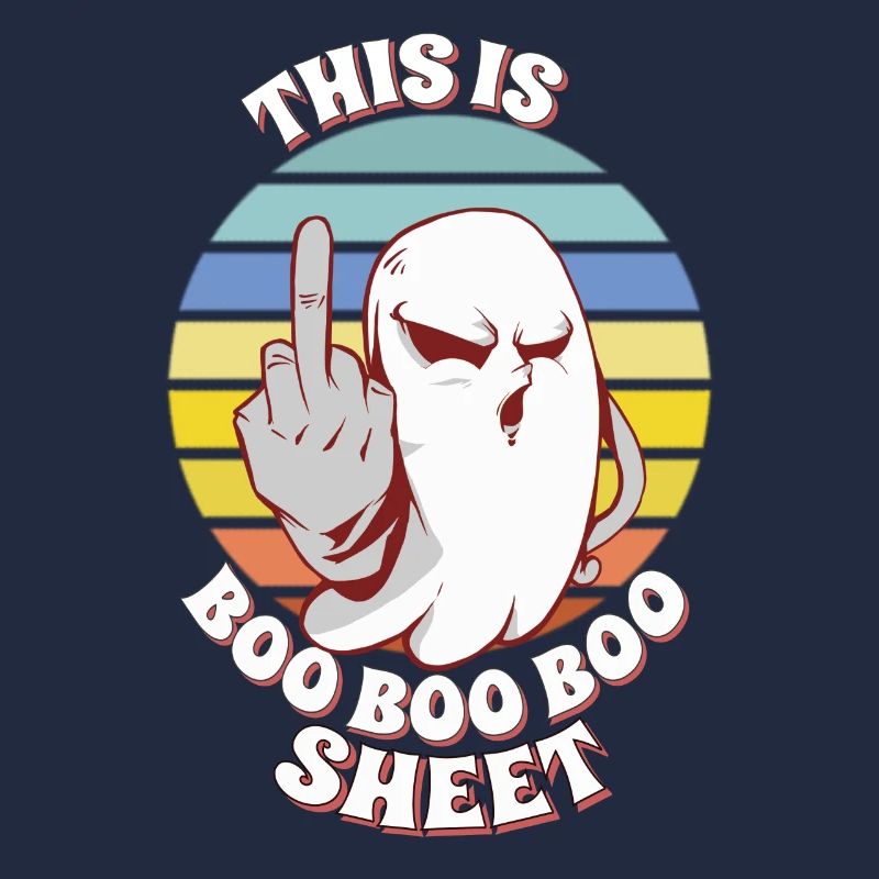 C’est Boo Boo Sheet Retro Funny Ghost Halloween