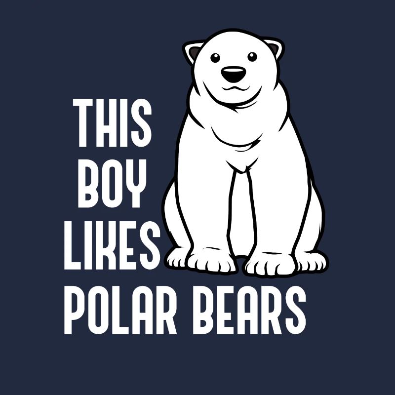 Junge mag Eisbären Expedition Wilde Tiere