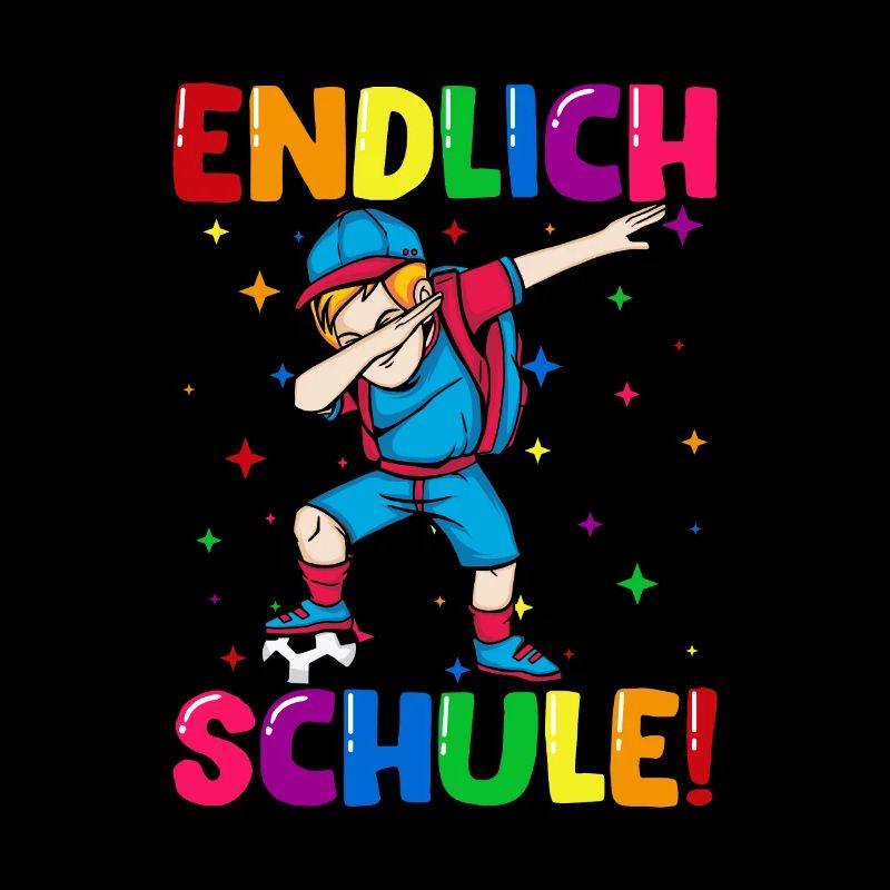 Endlich Schule Fußball Einschulung Schulkind