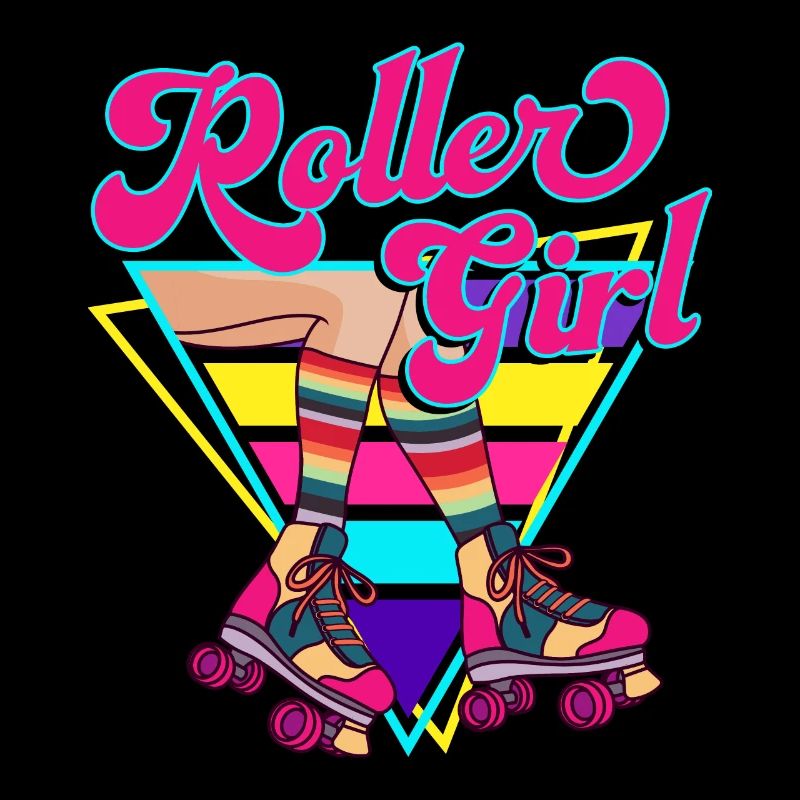 Roller Girl Retro 70s 80s Skater Roller Skates