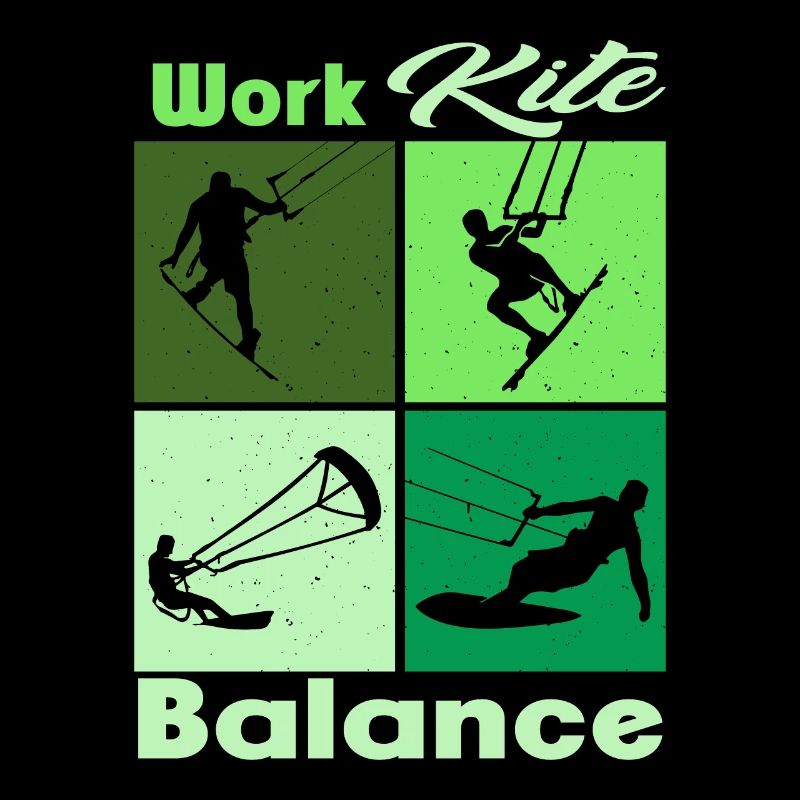 Work Kite Balance. Lifestyle Vintage Design, Work