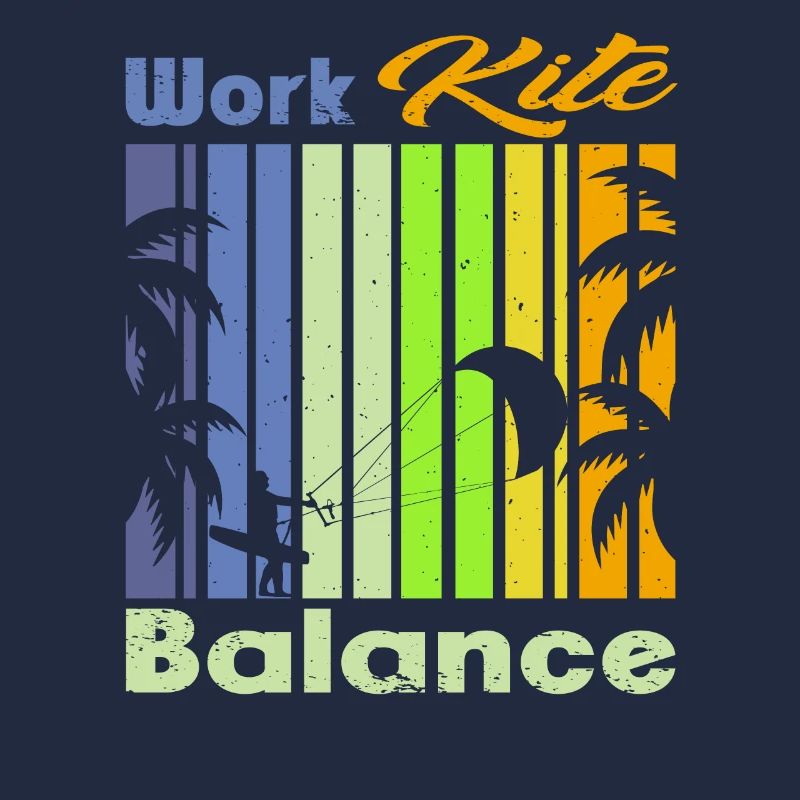 Work Kite Balance. Lifestyle Vintage Design, Work