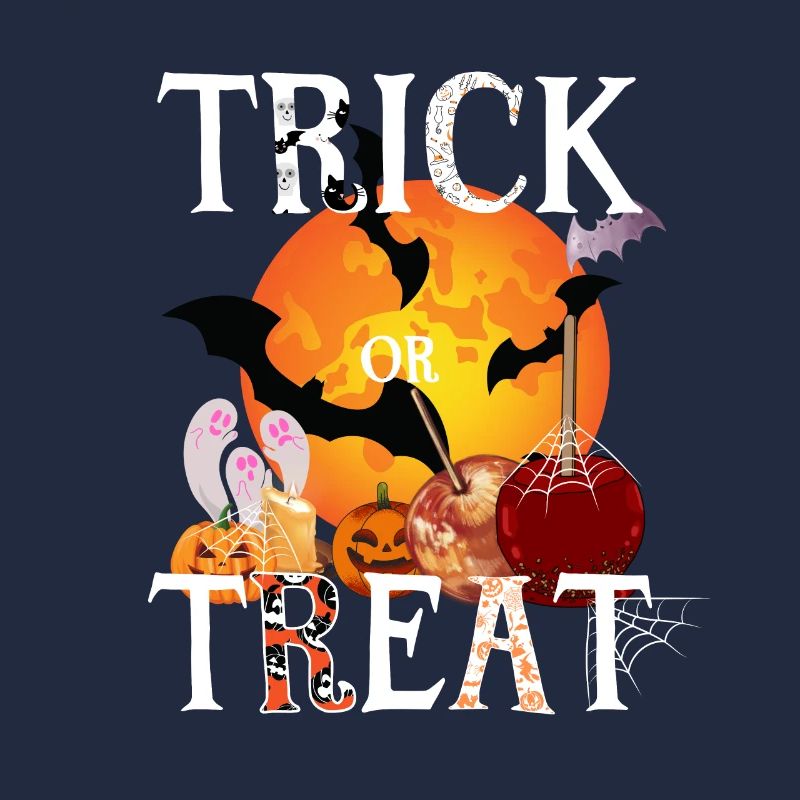 Süßes oder Saures Mondfledermäuse, Zuckeräpfel, Geister