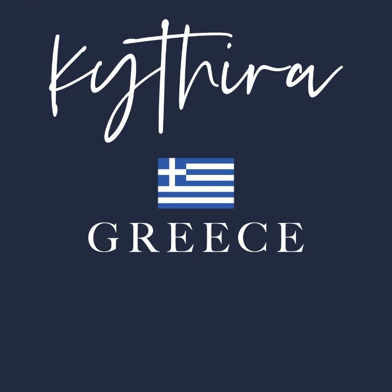 Vacances du drapeau de la Grèce - Île de Cythère