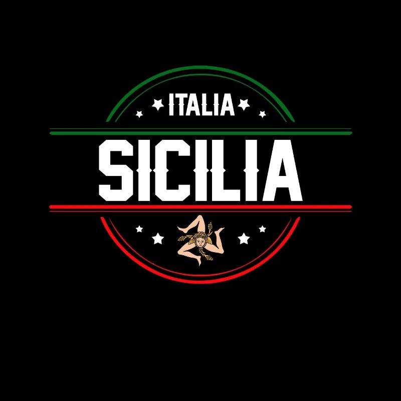 Sicile drapeau Sicile Palerme Italie