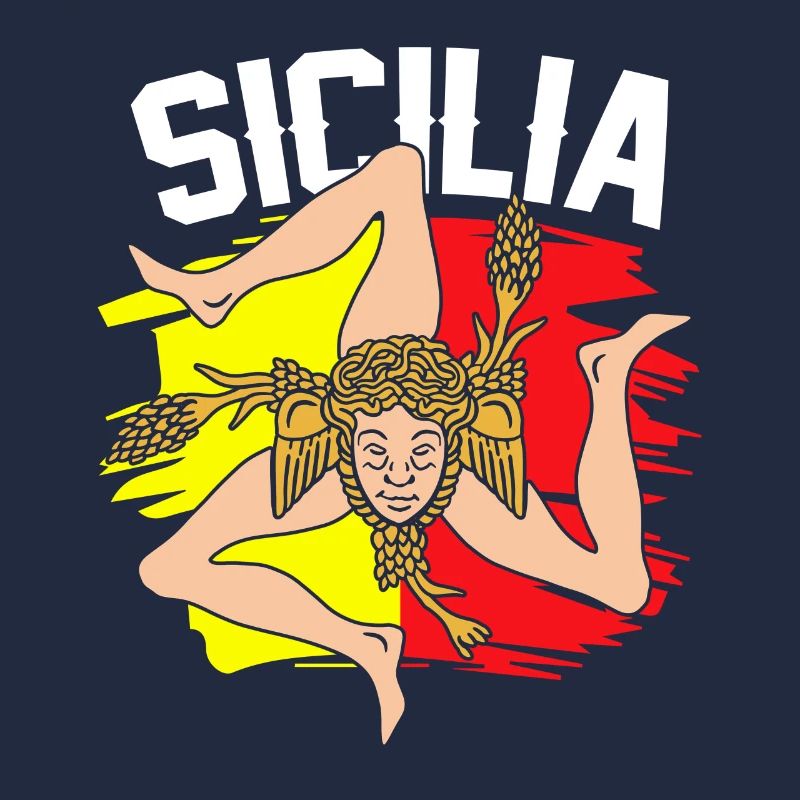 Sicily flag Sicily Palermo Italy