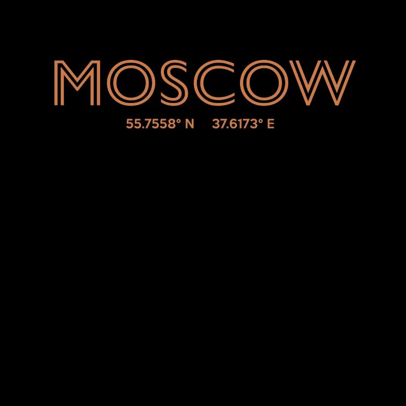Coordonnées de la ville de Russie - Moscou