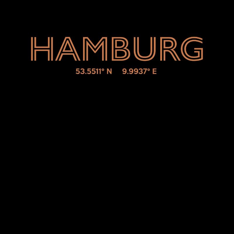 Germany city coordinates - Hamburg