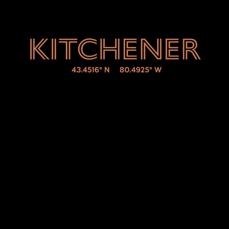 Coordonnées de la ville canadienne - Kitchener