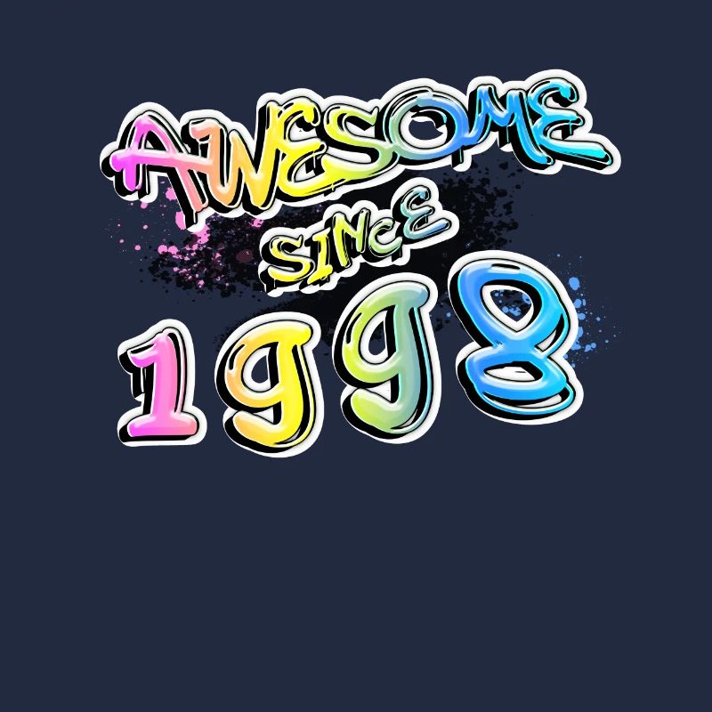 Awesome since 1998 Graffiti Motiv