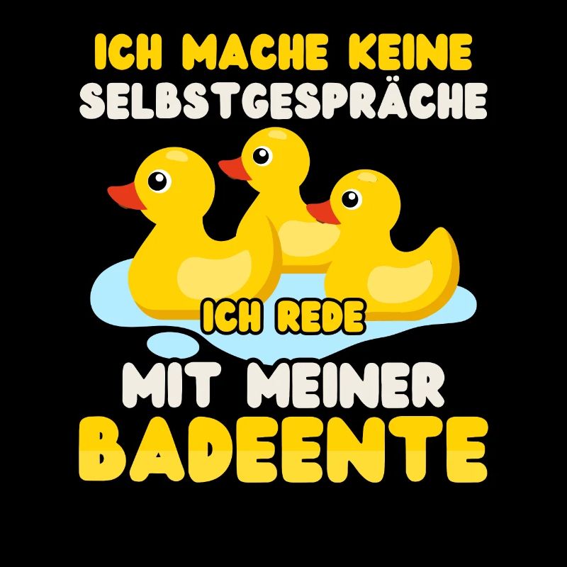 Ich rede mit meiner Badeente Gummiente