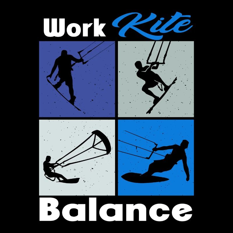 Work Kite Balance. Lifestyle Vintage Design, Work