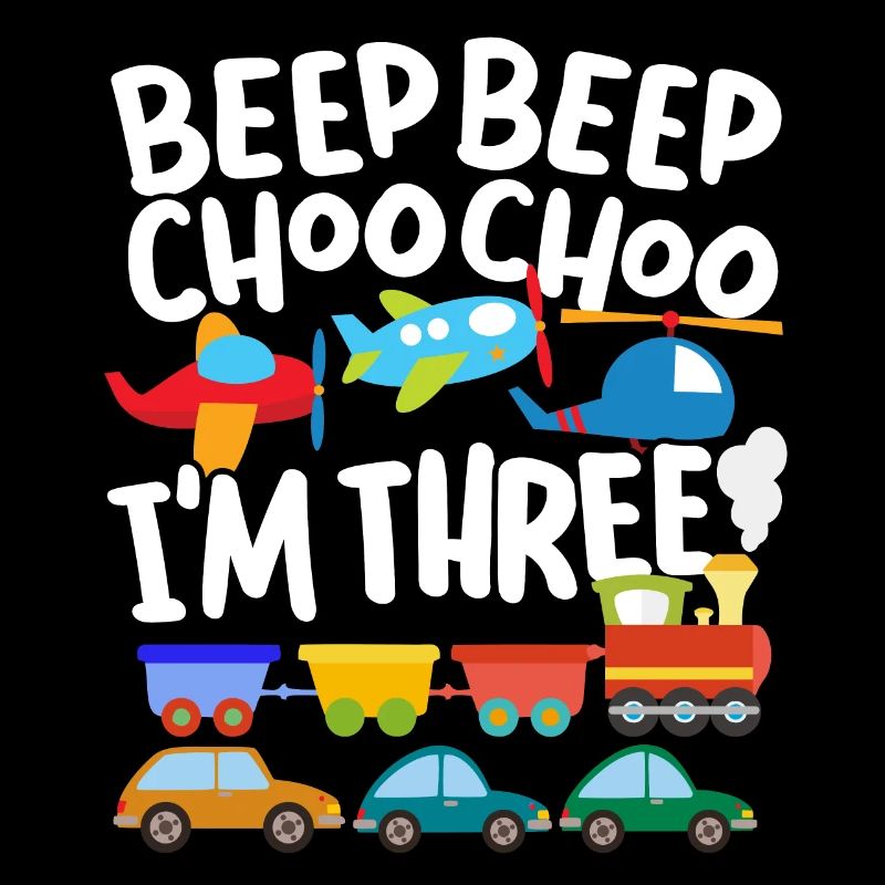 Beep Beep Choo Choo I’m Three Toy Train Car 3.