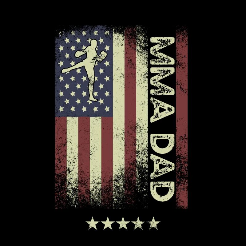 Drapeau américain des États-Unis - MMA Dad