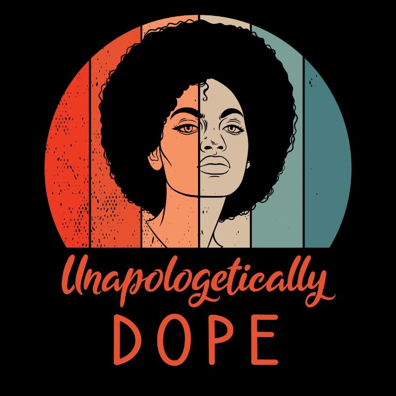 Unapologetisch Schwarzer Afro Afroamerikanischer