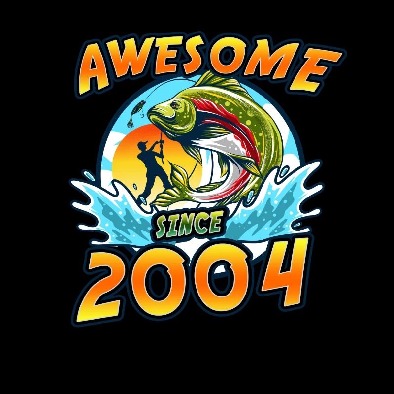 Awesome since 2004. Angel, Angler Geburtstag
