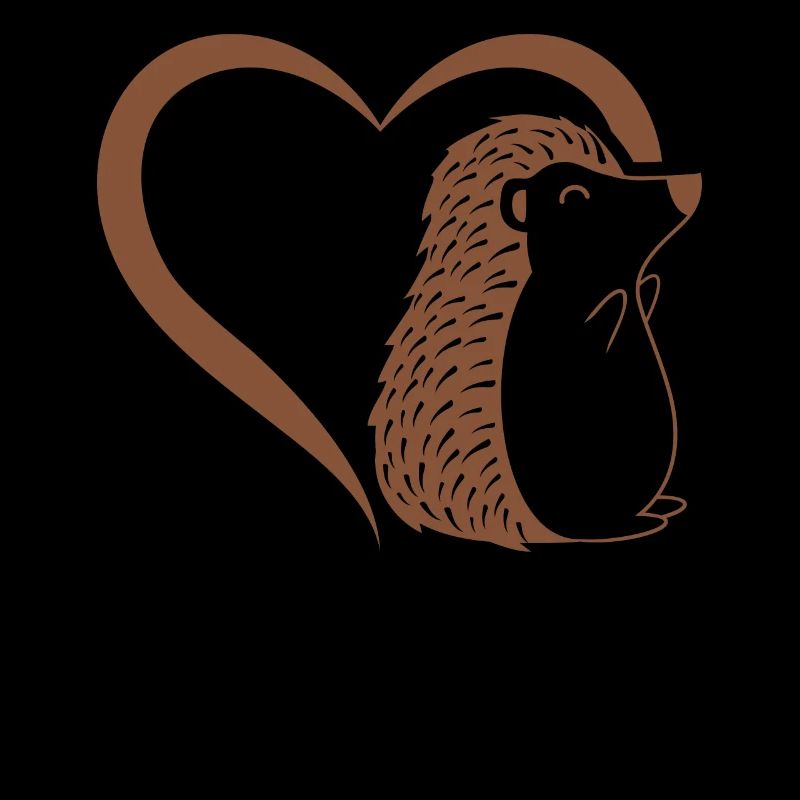 Hérisson mignon coeur bébé hérisson - Hérisson mignon