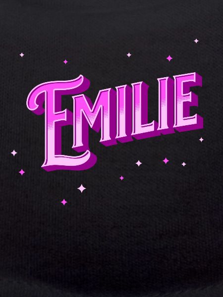Emilie's name personalized