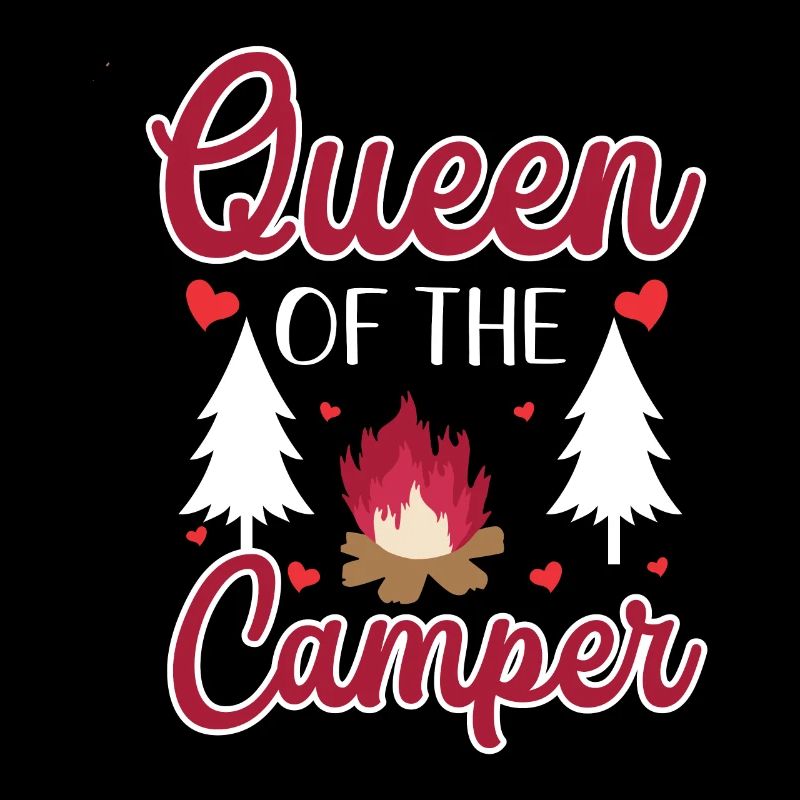 Königin Des Camper Camping Im Freien Caravan